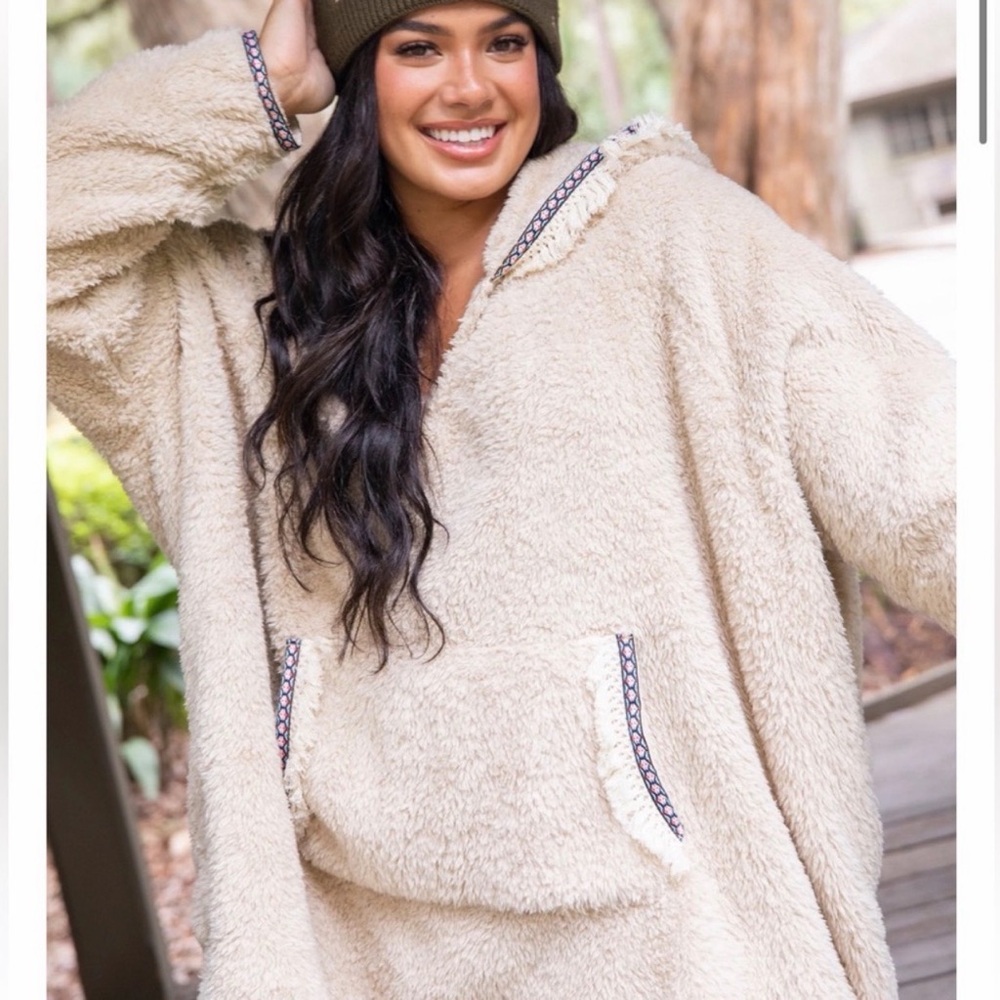 NATURAL LIFE SHERPA BLANKET HOODIE one size - Picture 3 of 4